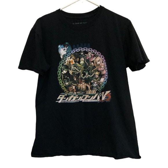For Fans By Fans Adults Large Black Shirt Short Sleeve Characters Japanese Anime - Picture 1 of 4